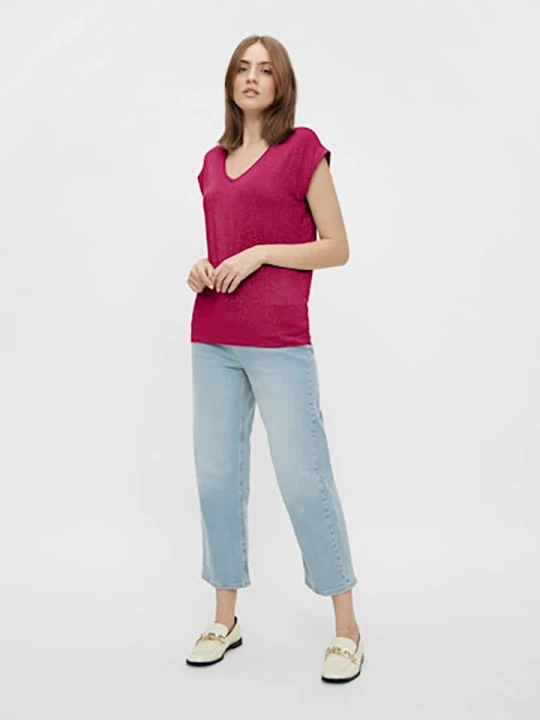 Zdjęcie produktu Pieces Koszulka w kolorze fioletowym rozmiar: XS