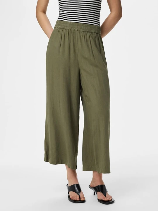 Zdjęcie produktu Pieces Kuloty w kolorze khaki rozmiar: L