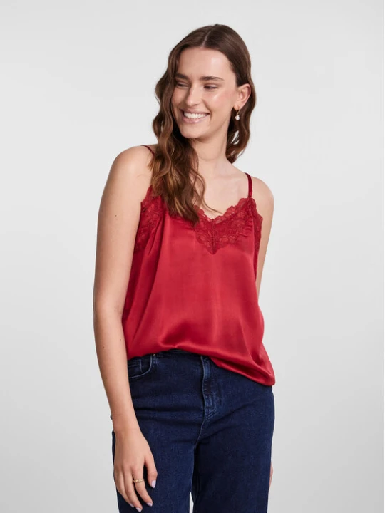 Zdjęcie produktu Pieces Piżama 17142952 Czerwony Regular Fit