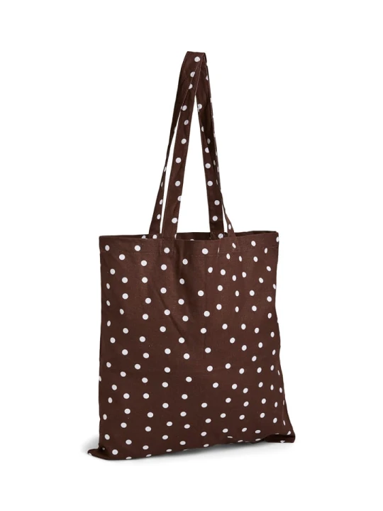 Zdjęcie produktu Pieces Shopper bag "Mira" w kolorze brązowo-białym - 40 x 42 cm rozmiar: onesize