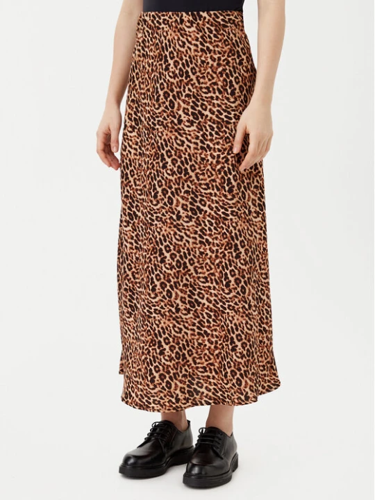 Zdjęcie produktu Pieces Spódnica midi Franan 17116541 Brązowy Regular Fit