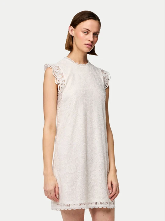 Zdjęcie produktu Pieces Sukienka codzienna Olline 17146419 Biały Regular Fit