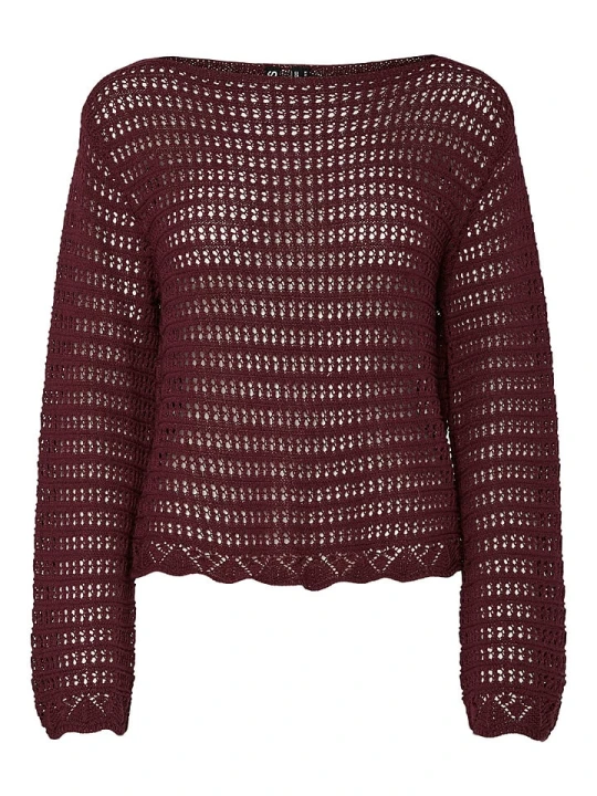 Zdjęcie produktu Pieces Sweter "Fallon" w kolorze brązowym rozmiar: S