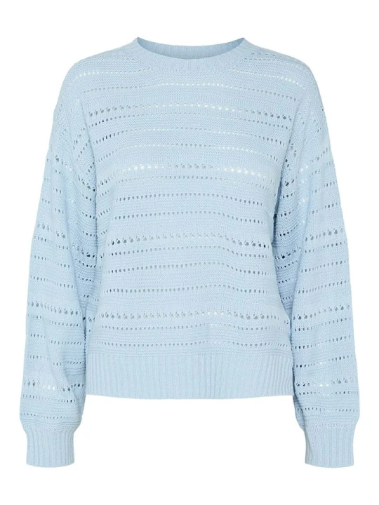 Zdjęcie produktu Pieces Sweter "Molly" w kolorze błękitnym rozmiar: L