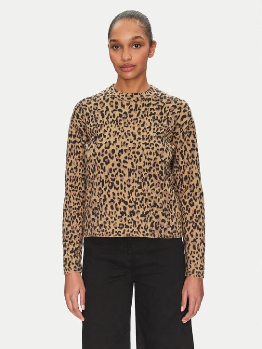 Zdjęcie produktu Pieces Sweter Seo 17156343 Brązowy Regular Fit