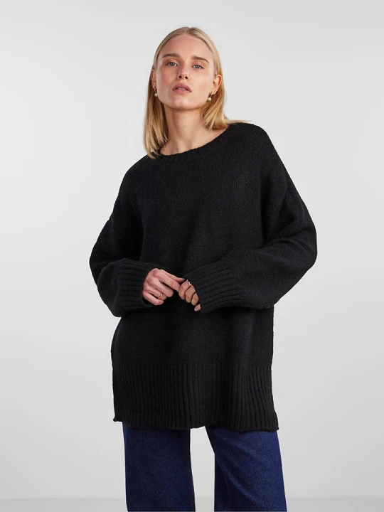Zdjęcie produktu Pieces Sweter w kolorze czarnym rozmiar: L