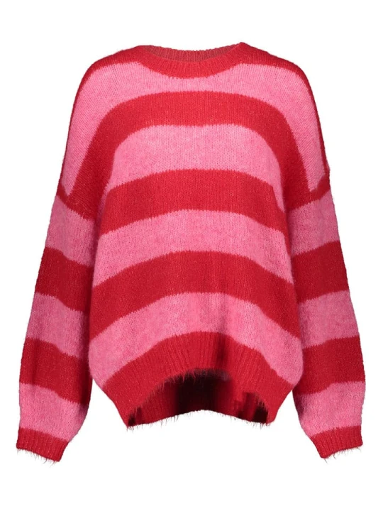Zdjęcie produktu Pieces Sweter w kolorze czerwono-jasnoróżowym rozmiar: XS