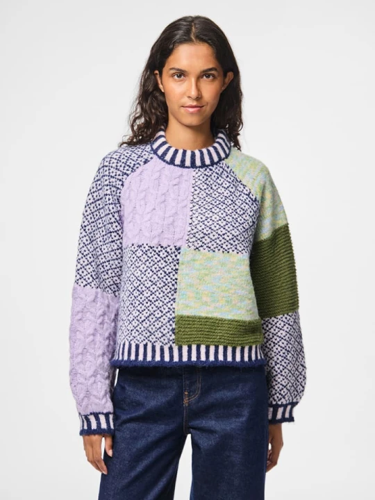 Zdjęcie produktu Pieces Sweter w kolorze fioletowym rozmiar: XS