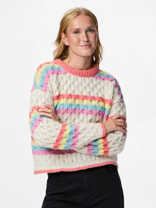 Zdjęcie produktu Pieces Sweter w kolorze kremowym rozmiar: XL
