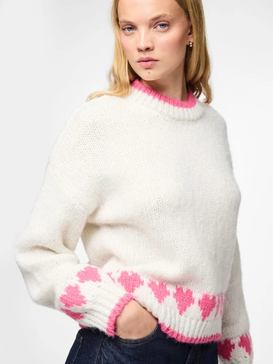 Zdjęcie produktu Pieces Sweter w kolorze kremowym rozmiar: XL
