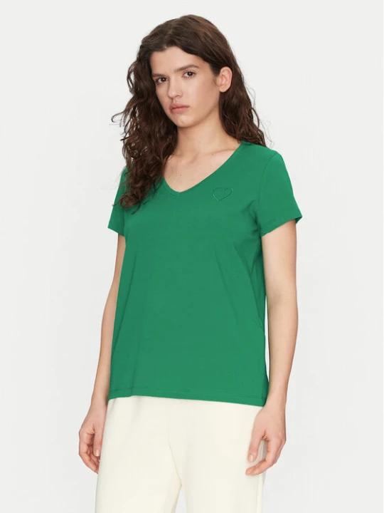 Zdjęcie produktu Pieces T-Shirt New Billy 17102921 Zielony Regular Fit