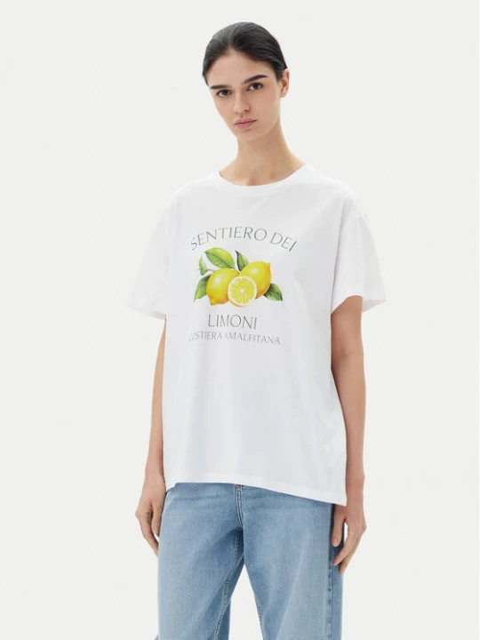Zdjęcie produktu Pieces T-Shirt Thea 17157114 Biały Standard Fit