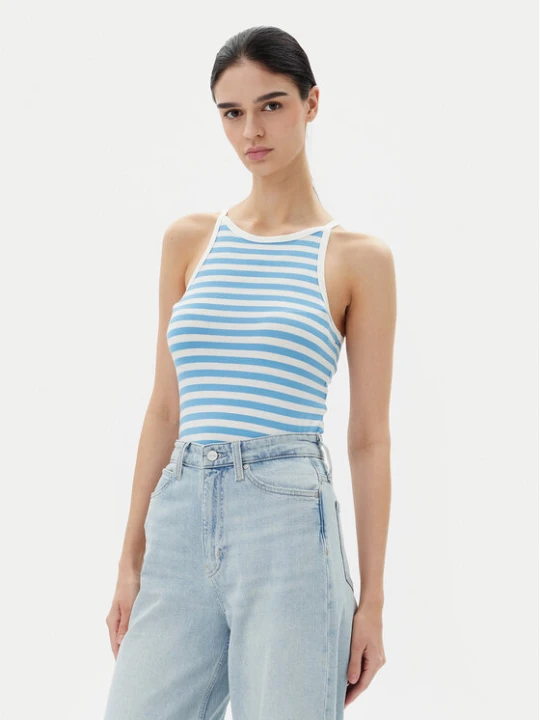 Zdjęcie produktu Pieces Top Jane 17155477 Niebieski Slim Fit