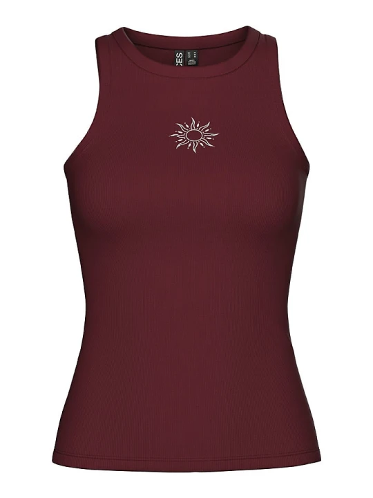 Zdjęcie produktu Pieces Top "May" w kolorze brązowym rozmiar: S