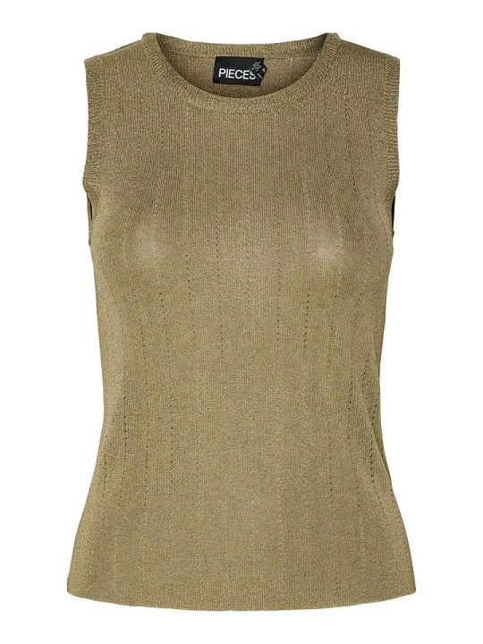Zdjęcie produktu Pieces Top "Salima" w kolorze oliwkowym rozmiar: XS