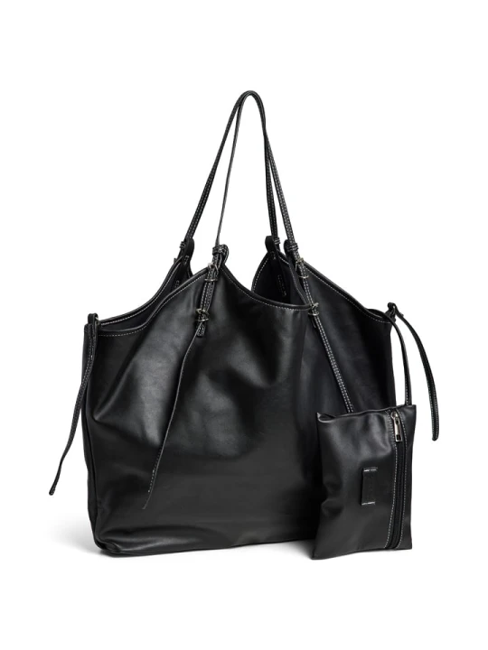 Zdjęcie produktu Pieces Torebka "Amanda" w kolorze czarnym - 40 x 33 x 7 cm rozmiar: onesize