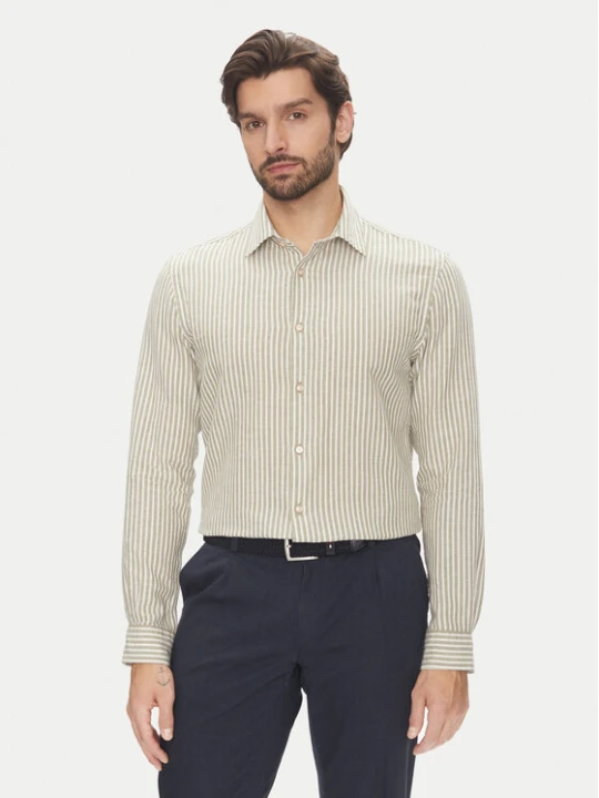 Zdjęcie produktu Pierre Cardin Koszula C6 41017.0482 Beżowy Modern Fit