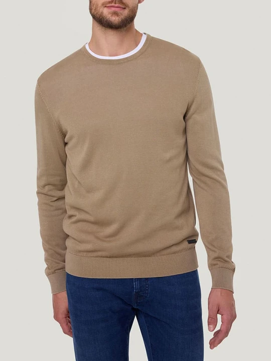 Zdjęcie produktu Pierre Cardin Sweter w kolorze jasnobrązowym rozmiar: L