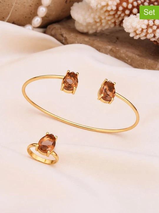 Zdjęcie produktu Pierres de Jade 2-częściowy zestaw biżuterii rozmiar: onesize