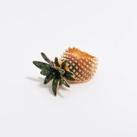 Zdjęcie produktu Pierścionek ananas złoty BIMBA Y LOLA