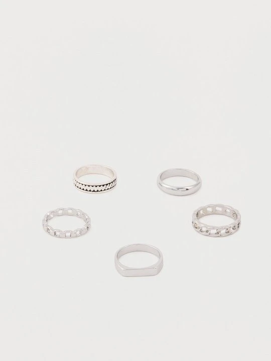 Zdjęcie produktu Pierścionek Pier One By Zalando srebrny