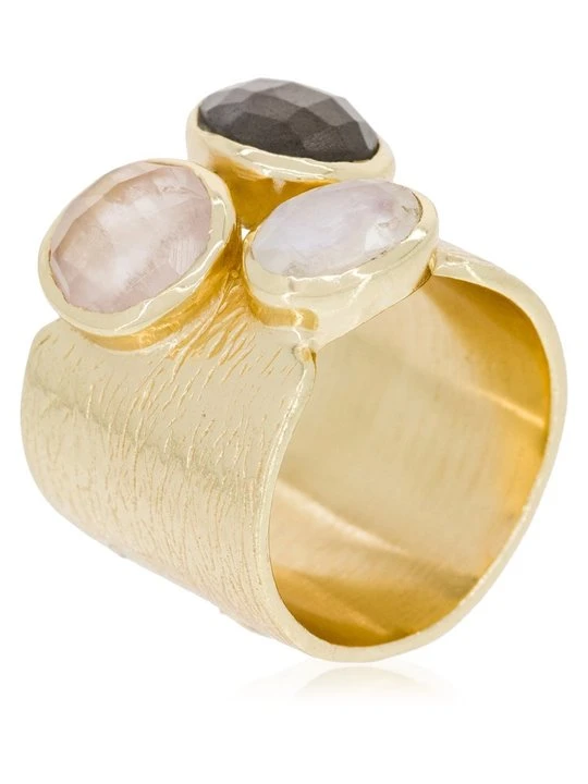 Zdjęcie produktu Pierścionek Rainbowstone złoty