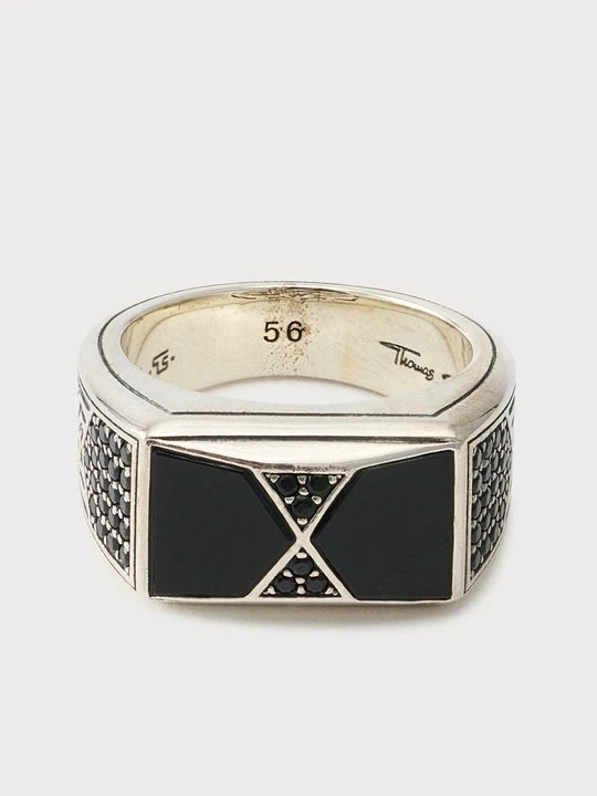 Zdjęcie produktu Pierścionek Thomas Sabo czarny