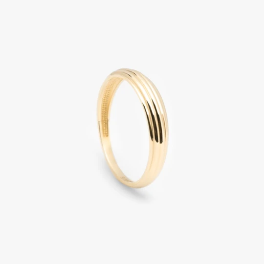 Zdjęcie produktu Pierścionek żłobiony 3, 8 mm; złoty Ania Kruk