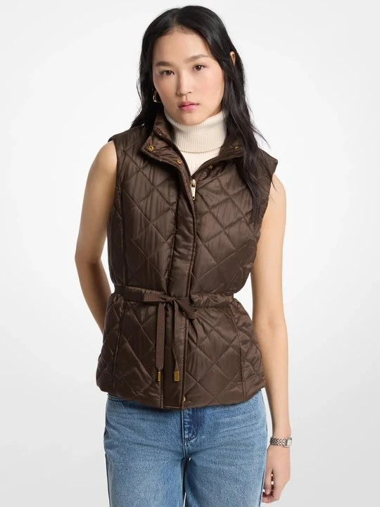 Zdjęcie produktu Pikowana kamizelka Michael Kors CZEKOLADOWY (Brązowy)