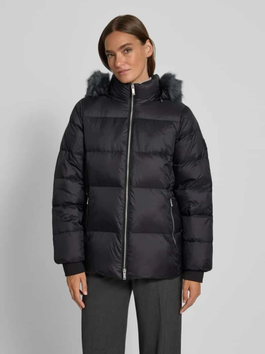 Zdjęcie produktu Pikowana kurtka ze stójką i zamkiem błyskawicznym dwustronnym Calvin Klein Czarny