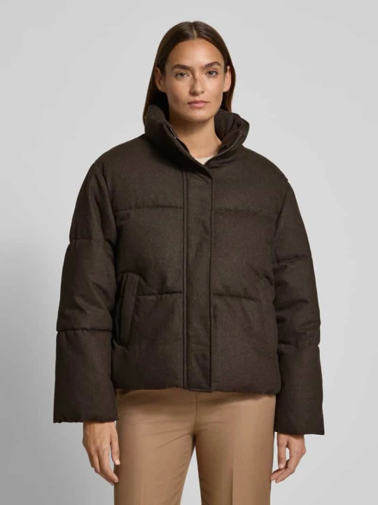 Zdjęcie produktu Pikowana o kroju regular fit z dodatkiem wełny model ‘NERA PUFFEr JACKET #3’ Selected Ciemnobrązowy