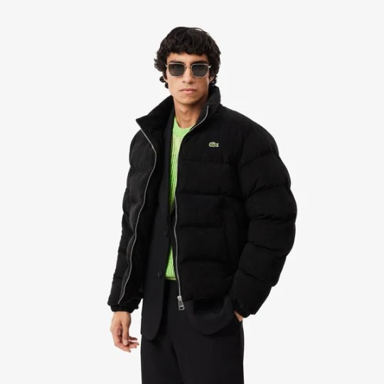 Zdjęcie produktu Pikowana sztruksowa kurtka puchowa Lacoste