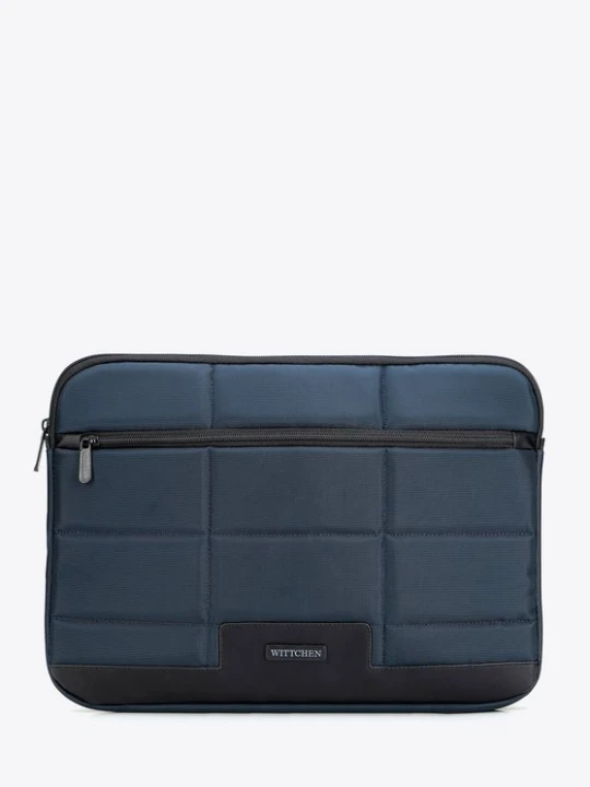 Zdjęcie produktu Pikowane etui na laptopa 15, 6” granatowo - czarne Wittchen