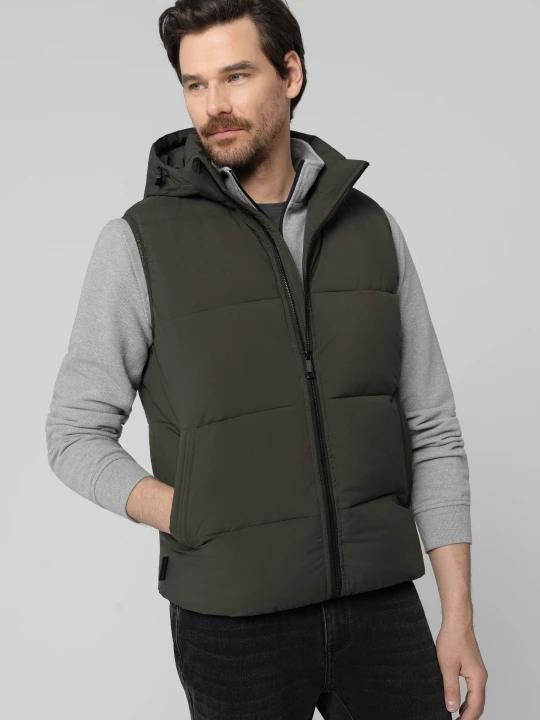 Zdjęcie produktu Pikowany bezrękawnik V-STEVEN Volcano Khaki