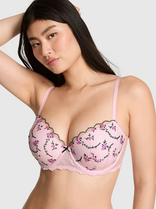 Zdjęcie produktu PINK Biustonosz balkonetka PINK Wink z lekkim usztywnieniem Victoria's Secret