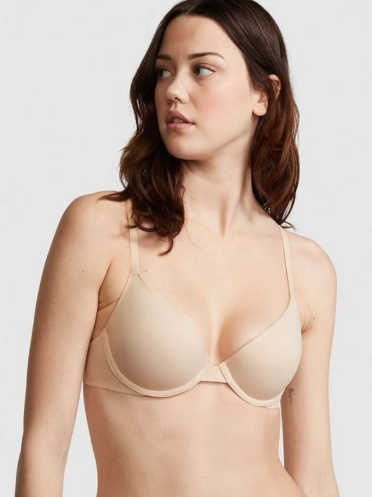 Zdjęcie produktu PINK Biustonosz push-up Wear Everywhere Victoria's Secret Beżowy