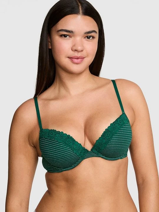 Zdjęcie produktu PINK Biustonosz super push-up Wear Everywhere™ Victoria's Secret Zielony