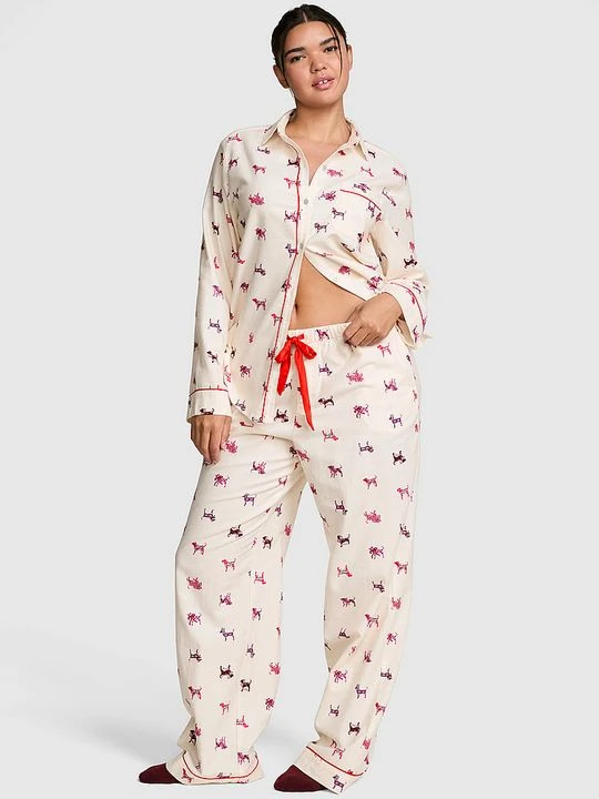 Zdjęcie produktu PINK Długi komplet piżamowy Favorite Flannel Victoria's Secret