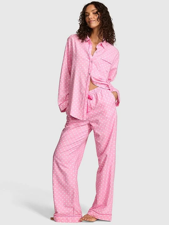 Zdjęcie produktu PINK Długi komplet piżamowy Favorite Flannel Victoria's Secret