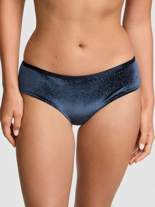Zdjęcie produktu PINK Figi biodrówki Plush Touch Victoria's Secret Niebieski