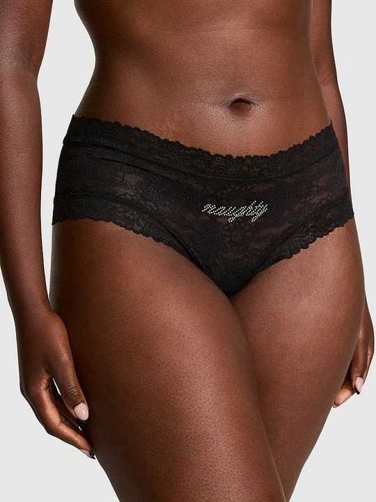 Zdjęcie produktu PINK Figi Cheeky PINK Wink Victoria's Secret Czarny