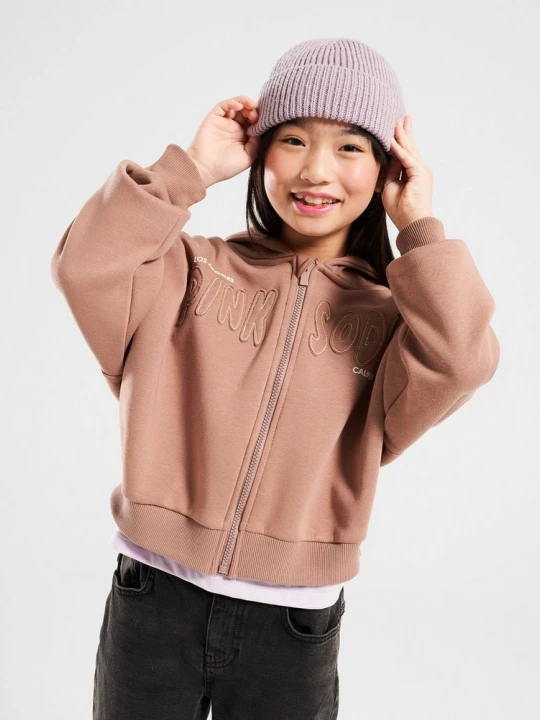 Zdjęcie produktu Pink&soda Bluza Rozpinana Z Kapturem Sage Crop Pink Soda brązowy
