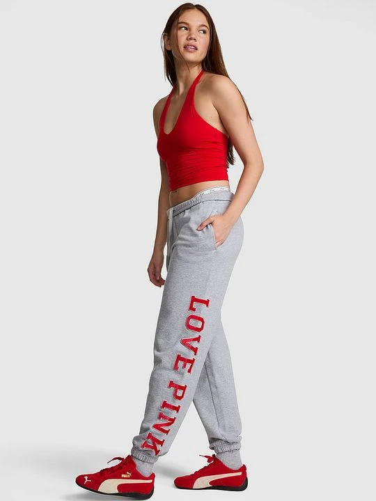Zdjęcie produktu PINK Spodnie dresowe Campus Fleece Victoria's Secret Szary