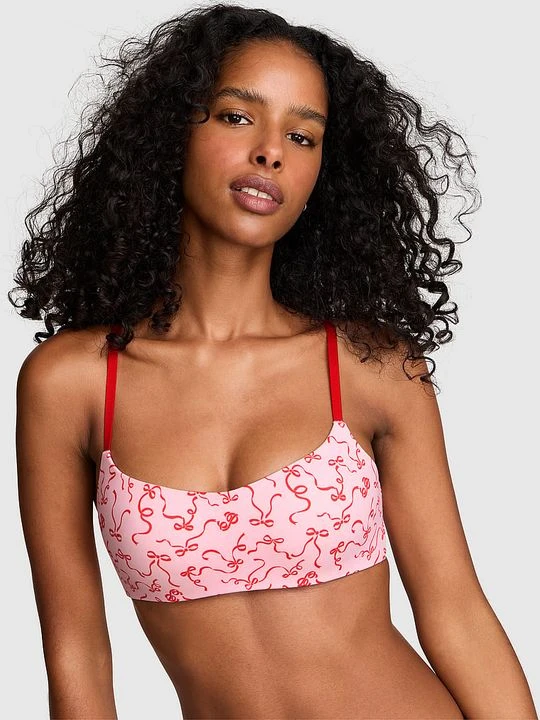 Zdjęcie produktu PINK Wygodny biustonosz bez fiszbin Marshmallow z lekkim usztywnieniem Victoria's Secret