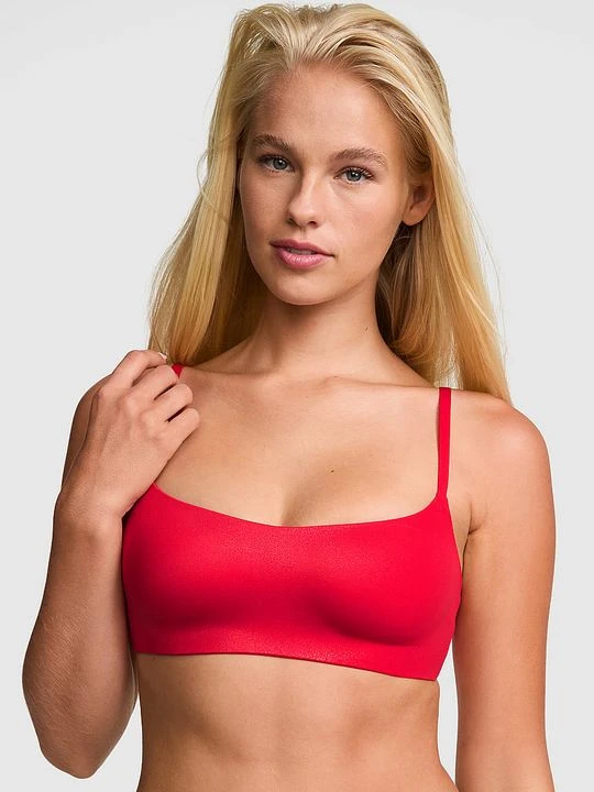 Zdjęcie produktu PINK Wygodny biustonosz bez fiszbin Marshmallow z lekkim usztywnieniem Victoria's Secret