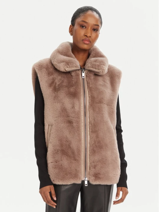 Zdjęcie produktu PINKO Bezrękawnik Deyn Gilet 105107 A2WN D01 Beżowy Regular Fit