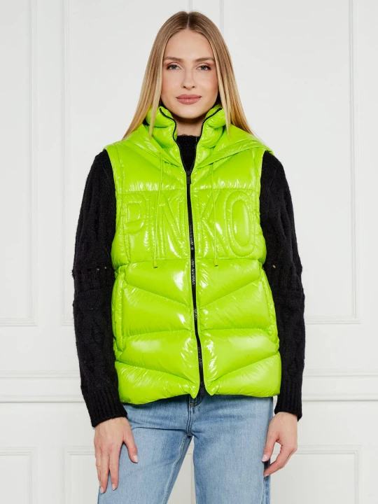 Zdjęcie produktu Pinko Bezrękawnik | Regular Fit limonkowy