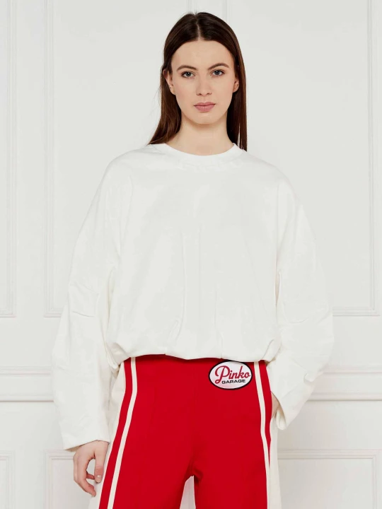 Zdjęcie produktu Pinko Bluza MACEDONIA | Cropped Fit biały