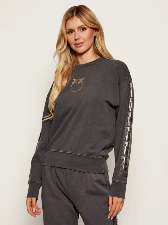 Zdjęcie produktu Pinko Bluza | Relaxed fit grafitowy
