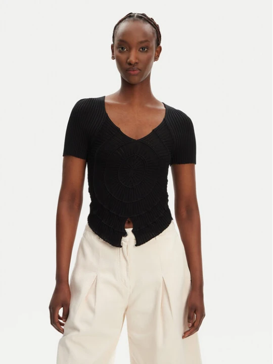 Zdjęcie produktu PINKO Bluzka Falterona Maglia 104625 A2E6 Czarny Regular Fit